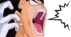 Vegeta is pissed off by stupid comments