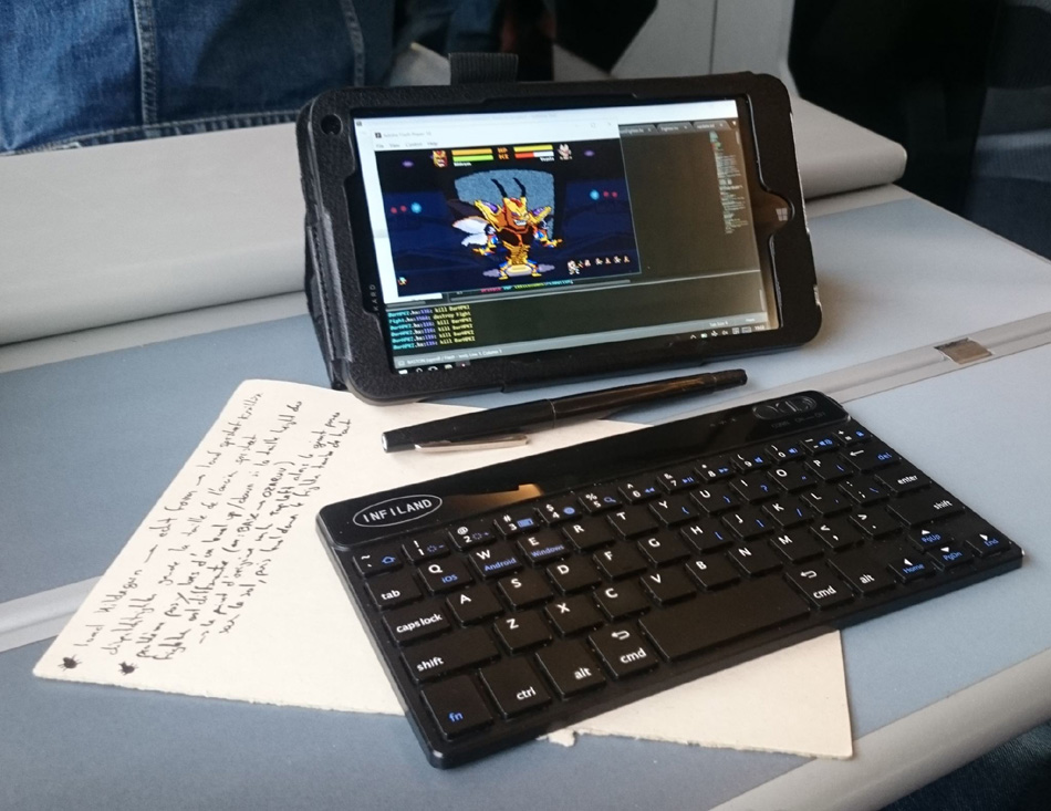 Making BASTON on HP Stream 7