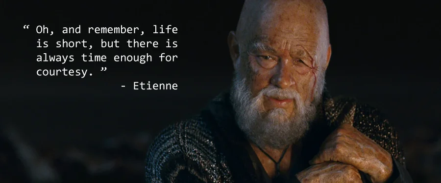 Life is short, but there is always time enough for courtesy.