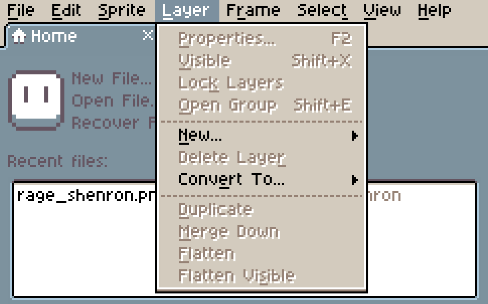 Asesprite pixelated font