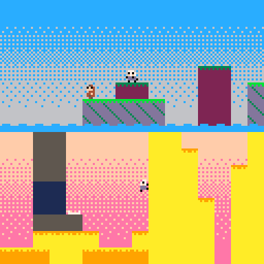 Knytt sky gradient
