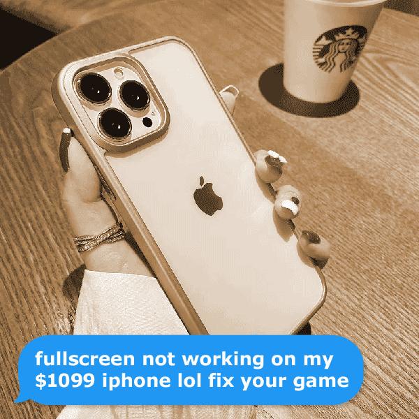 Crappy iPhone can't do shit