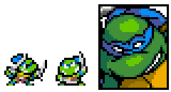 Portrait extraído directamente de "TMNT arcade"